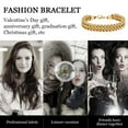 thumbnail image 5 of Pulsera de cadena de eslabones para hombre de acero inoxidable ancho largo, 5 of 5