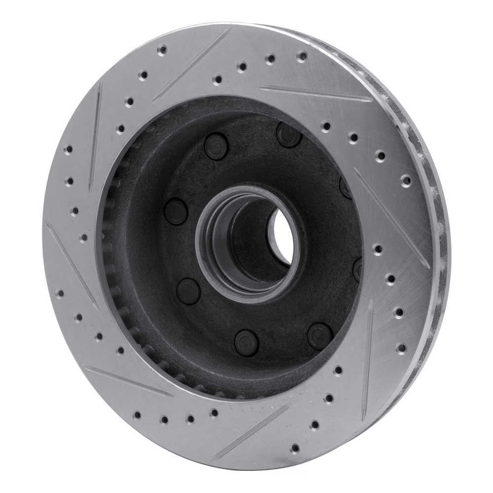 Dynamic Friction Company 631-54118R DFC Brake Rotor - Drilled And Slotted - Silver