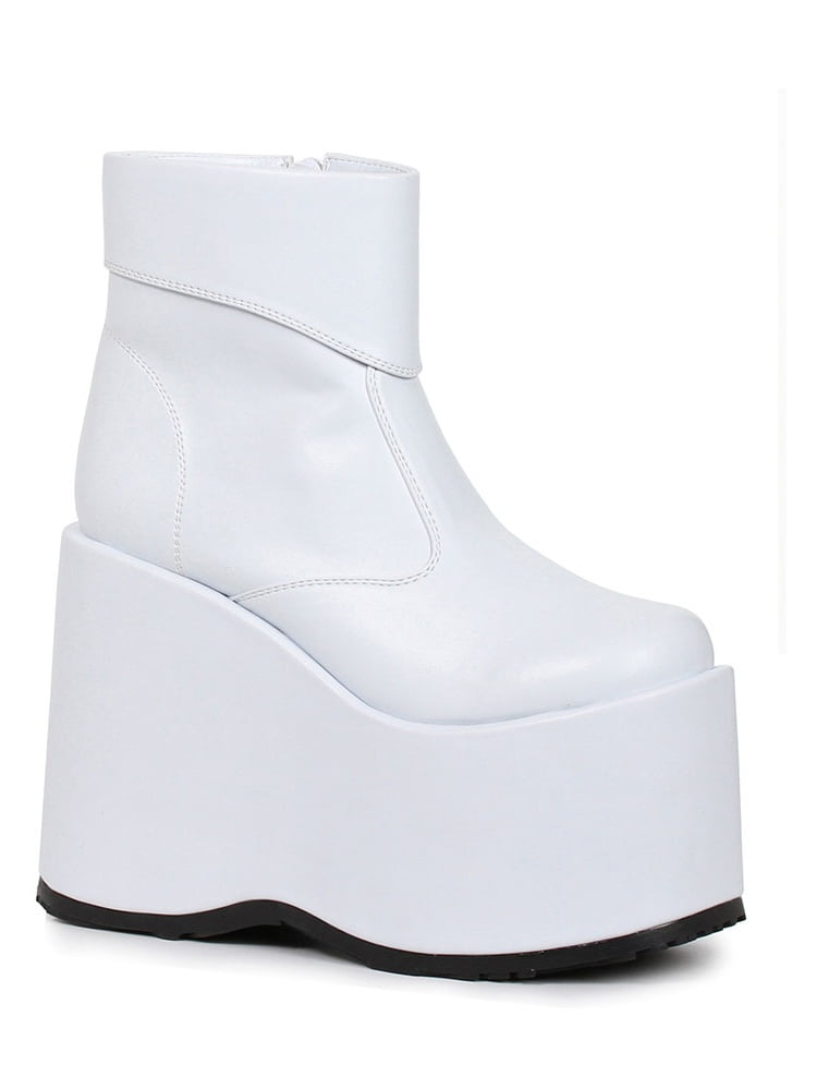 white platform boots men