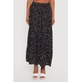 thumbnail image 3 of Women's Ditsy Floral High Waisted Tiered Maxi Skirt, 3 of 4