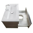 thumbnail image 6 of Cutler Kitchen and Bath Trough 30" Wood/Cultured Marble Bathroom Vanity in Gray, 6 of 6