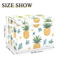 thumbnail image 5 of Yayeee Collapsible Cube Storage Bin with Lid Fabric Closet Decorative Basket with Handles, Pineapple, 5 of 7