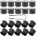 thumbnail image 1 of LIFKOME 20Pcs White Round ABS Base Lug Nut Covers for Car Wheel Nut Caps, 1 of 8