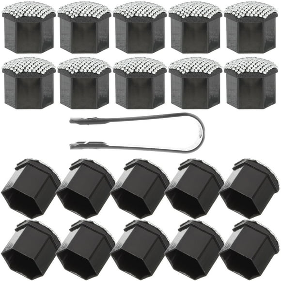 LIFKOME 20Pcs White Round ABS Base Lug Nut Covers for Car Wheel Nut Caps