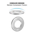 thumbnail image 4 of Uxcell Disques à Ressort en Acier Inoxydable 304 Belleville M16x32mm Joint Plat Rondelle Métrique Conique 30 Pcs, 4 of 7