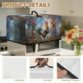 thumbnail image 6 of TSOVTHRID Rooster Chicken Floral Painting Print Air Fryer Toaster Oven Dust Cover, Protective Countertop Microwave Oven Cover for Home Indoor Decor, 18.25"W x 14.5"D x 11"H, S, 6 of 7