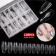 thumbnail image 2 of 120 piezas/caja de moldes reutilizables para uñas, moldes para uñas de gel UV, extensiones de uñas, puntas transparentes de cobertura completa, forma de diamante, uñas postizas, 12 tamaños, 2 of 8