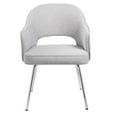 thumbnail image 5 of Scranton & Co Black CaressoftPlus Dining Chair in Gray Linen, 5 of 5