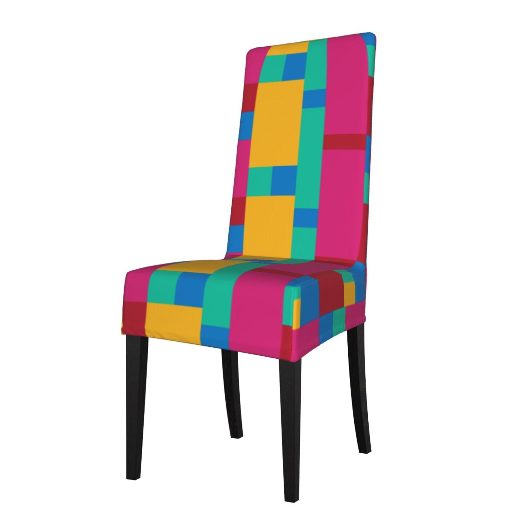 ZICANCN Colorful Rectangle Pattern Chair Protectors Seat Covers
