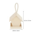thumbnail image 2 of MLINS Hanging Bird Feeder Made of Composite Material for Garden Beige Color Easy to Install and .5 Inches, 2 of 5