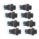 thumbnail image 4 of 25Pcs Knob Selector Switch Self Locking 3 Speed with Light 16mm Square 12V BEM-LA16-22XD/31-F(Green ), 4 of 5