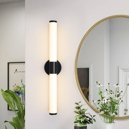 

24in LED Dimmable Double Tube Wall Sconce 25W Modern Bathroom Vanity Light