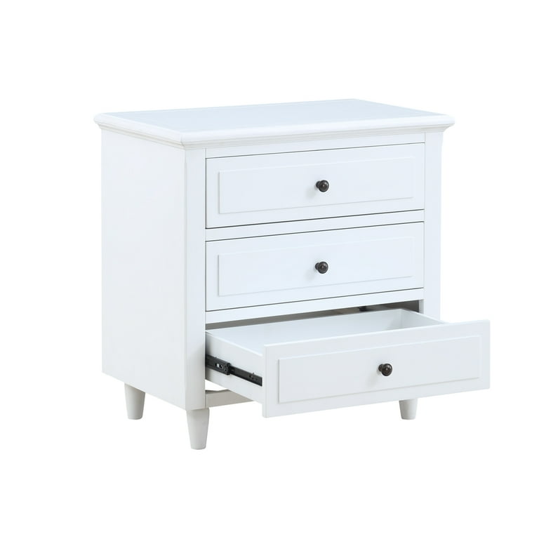 Oversized 2024 white nightstand