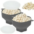 thumbnail image 2 of 2Pcs Microwave Popcorn Maker Reusable Silicone Popcorn Popper with Lid and Handle Collapsible Popcorn Bucket Heat-Resistant Popcorn Popper Bowl Dishwasher Safe for Home Party, 2 of 11