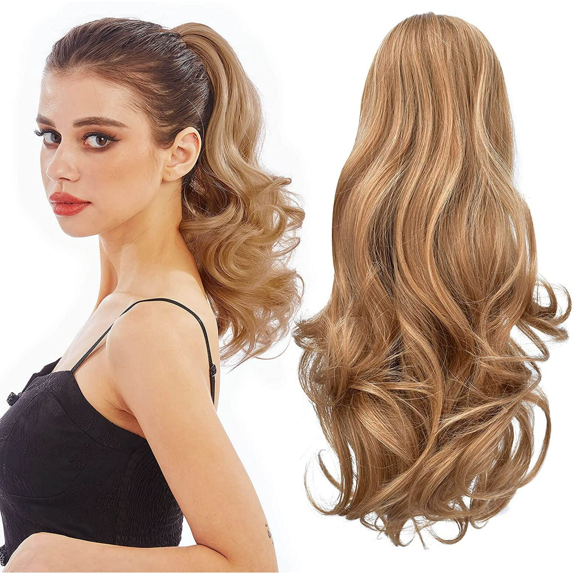 Human hair curly ponytail extensions hot sale
