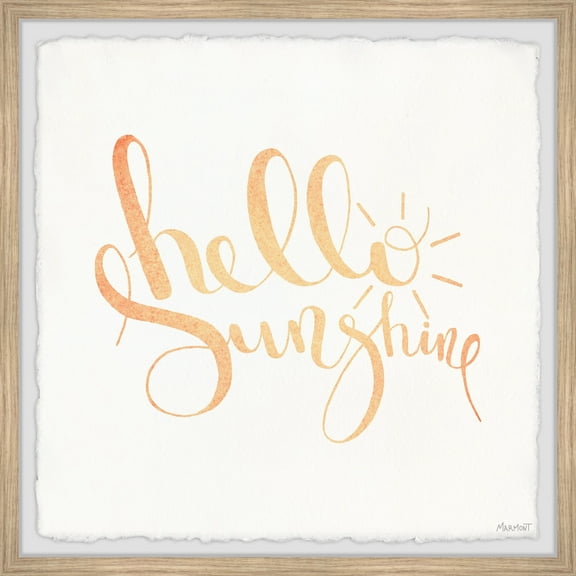 Marmont Hill Hello Sunshine II Framed Wall Art