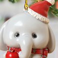 thumbnail image 3 of CSChome Elephant Hanging Decoration Christmas Tree Pendant Cute Elephant Design, Vibrant Colors, Long lasting Acrylic Hanging Decoration, 3 of 7