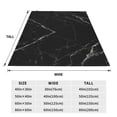 thumbnail image 3 of Balery Black Marble Texture Abstract Manta de Felpa Suave y Acogedora – Cobija de Franela Aterciopelada para Cama, Lavable y Cálida para Sofá, Mascotas, Transpirable-80"x60", 3 of 7