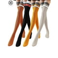 thumbnail image 4 of Luxtrada Womens Thigh High Socks Extra Long Over the Knee Leg Warmer Boot Stockings (Brown), 4 of 9