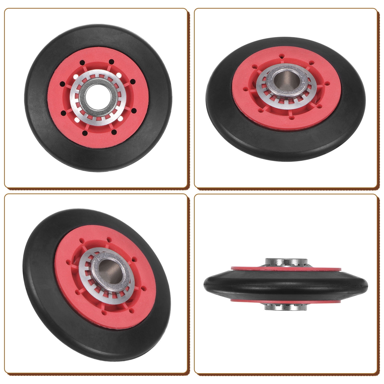4 Set Dryer Drum Roller Replacement Part for Replaces AP6019303 8536973 W10314173 W10314171 WPW10314173