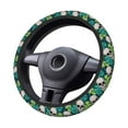 thumbnail image 4 of Kll Car Steering Wheel Cover, Universal 15 Inch, Soft Elastic And Comfortable,Car Accessories Decorations-Skull And Palm Leaves, 4 of 7