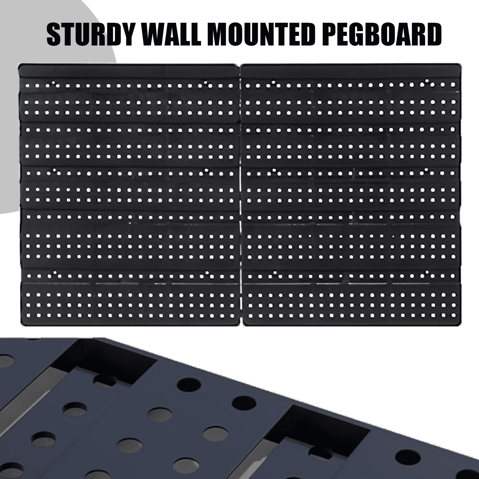 Wall-Mounted Storage Rack System with Bins and Brackets - 45 Pcs Heavy Duty Garage & Workshop Tool Organizer, Stackable for Screws, Nuts, Bolts, Nails, Beads & Small Hardware, Easy Installation