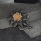 thumbnail image 3 of Broche de flor de Edelweiss para mujer, paquete de 2 a 4 unidades, accesorio para disfraz, regalo 3x5cm, 3 of 8