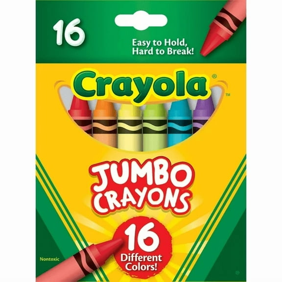 Crayola Jumbo Crayons 16 Count, Mutlipack Of 3-