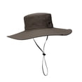thumbnail image 2 of Wide Brim Bucket Hat Polyester Fisherman Visor for Vocation Outdoors Fishing Style A Coffee, 2 of 8