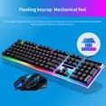 thumbnail image 4 of AQGT 2Pcs/Set G21B Office Mouse Backlight Wired USB Mechanical Gaming Keyboard Mouse for Office, 4 of 8