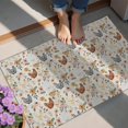 thumbnail image 4 of Beige Chicken Floral Pattern Door Rugs,Washable Non Slip Door Mats Indoor,Decorative Door Mats,Entry Mat Indoor for Entrance,Bedroom,Kitchen,Bathroom,20"x32", 4 of 6