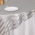 thumbnail image 6 of BalsaCircle 72x72 in Silver Satin Stripes Square Table Overlay Wedding Party Linen Events Decorations Supplies, 6 of 6