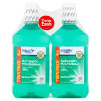 Equate Spring Mint Antiseptic Mouthrinse, 1.5 L, 2 Ct
