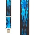 thumbnail image 2 of SuspenderStore Flames Suspenders - 2-Inch Wide Elastic - Pin Clip - 2 Colors & 4 Sizes Including Big & Tall, 2 of 4