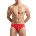 thumbnail image 5 of Sngxgn Men's Underwear Boxer Briefs, Cool Comfort Breathable Underwear(Red,L), 5 of 5