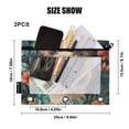 thumbnail image 4 of FORMRS 2 Pack Pencil Pouch for 3 Ring Binder with Clear Window Zipper Case, Flowers and Cat, 4 of 6