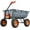 Gray, variant on Pinypikaka 800 lbs Poly Garden Dump Cart, Heavy-Duty Wheelbarrow with 10-Inch Tires, 180° Rotating Handle, Steel Frame and Quick Release System Garden Dump Cart for Soil Plants Gardening Tools Wood