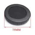 thumbnail image 4 of Almohadillas de esponja de PU Injueey para auriculares lavables universales cancelación de ruido Negro 75 mm, 4 of 6