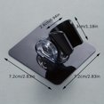 thumbnail image 3 of No Drill Adhesive Shower Head Holder, Adjustable Wall Mount Bracket for Handheld Shower, Clear, 3 of 4