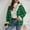 Green, variant on Women's Hooded Flannel Shirt Jacket Fleece Lined Full Zip Fall Winter Plaid Shacket