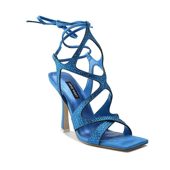 Nine West Womens Alanah 2 Faux Suede Strappy Pumps