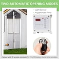 thumbnail image 3 of PawHut Automatic Chicken Coop Opener with Timer, Light Sensor, Infrared Sensor Safety Mechanism, Chicken Door with Remote Control 14V DC Power Supply, 3 of 9