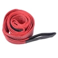 thumbnail image 4 of Correa de elevación de aparejo rojo, 5 T, 11023 lb, rodamiento, 4 m, 13,12 pies de longitud, eslinga de elevación de remolque para grúa industrial, 4 of 12