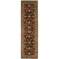 thumbnail image 5 of SAFAVIEH Heritage Genette Traditional Wool Area Rug, Charcoal/Blue, 6' x 6' Square, 5 of 9