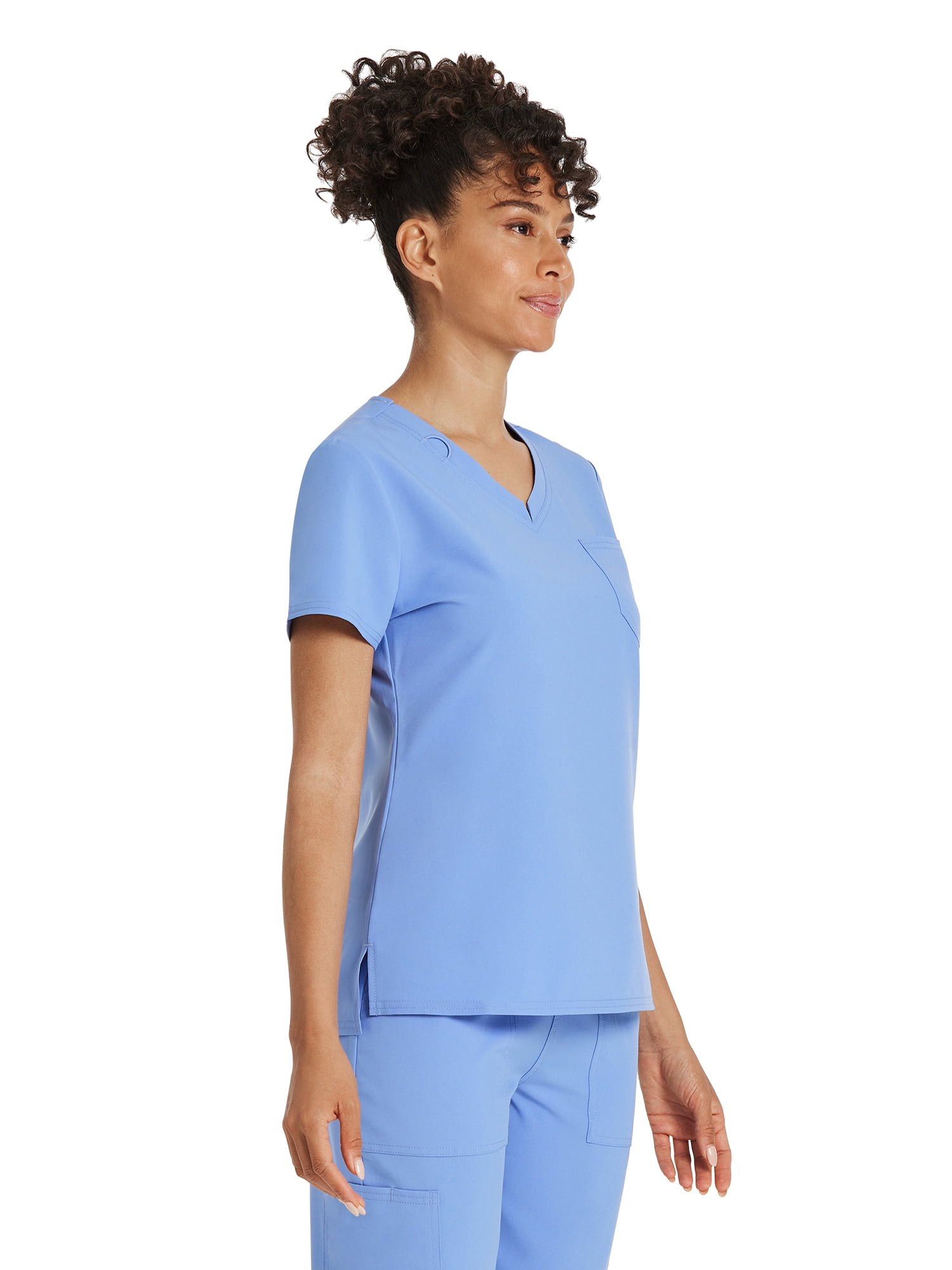 Scrubstar Women's Core Essentials Stretch V-Neck Scrub Top, Sizes XS-3XL