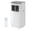 White body, cool gray top cover, variant on 8000 BTU Portable Air Conditioner, Compact 3 in 1 AC Cooler with Remote Control and Auto Evaporation Design, Portable Cooling System for 450 Sq.Ft Rooms, White Body with Cool Gray Top Cover