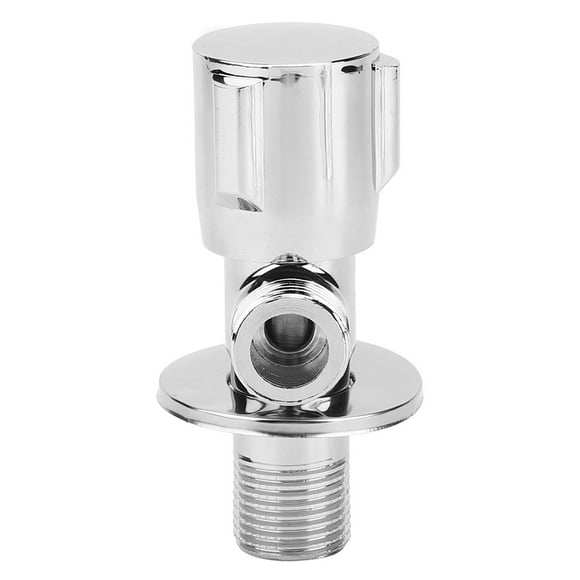 Válvula de ángulo triangular de cobre - Válvula de cierre de agua G1/2 pulg. para baño y cocina