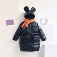 thumbnail image 3 of Hicidod Toddler Winter Jacket Long Light Thick Down Jacket Water-Resistant Windproof Fashion Solid Zipper Warm Cotton Girls Boys Jackets, 3 of 7