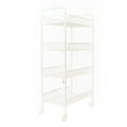 thumbnail image 3 of Kitchen Rolling Cart, 4 Tiers Storage Cart with Hook Kitchen Rack Organizer White, 3 of 9