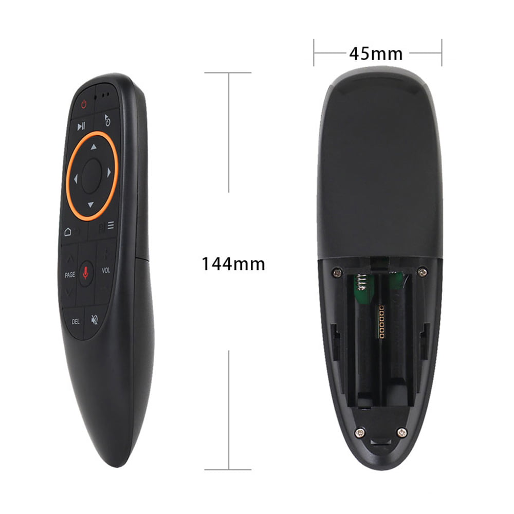 Oumefar Multifunctional Universal Voice Controller General Lightweight Plug and Play 33 Key Remote Control with Bluetooth Receiver for Computer TV Box